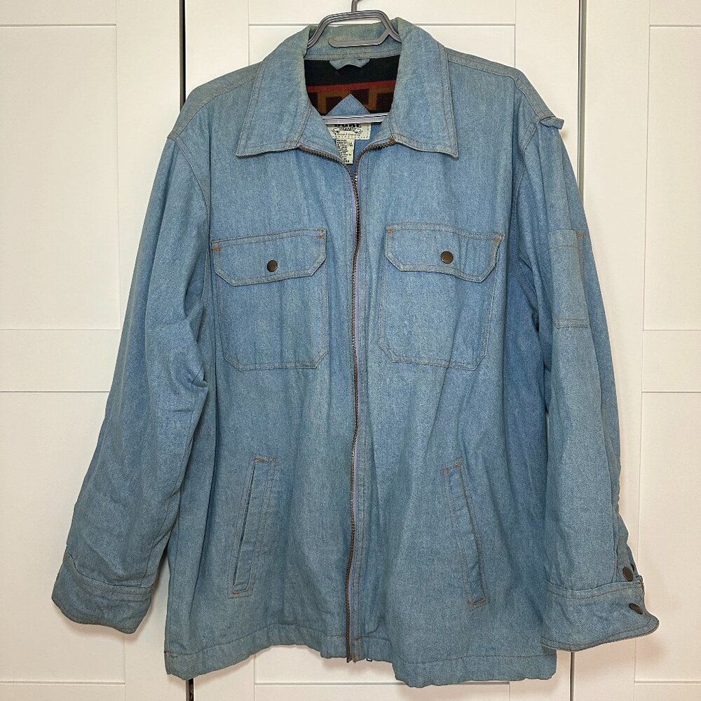Vintage 90s Denim Jacket 100% Cotton - Duke Haband - 100% Cotton